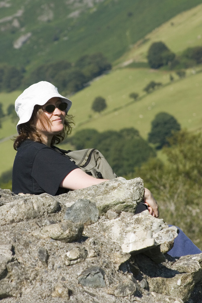 Janet at Castell-y-Bere