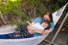 Janet, Alice, and hammock