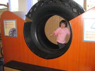Alice in the giant tire
