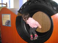 Alice in the giant tire